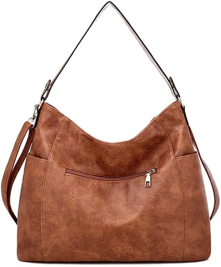 Leather Crossbody Handbag Roomy Work Womens Tote Handbag Large Shoulder Purse