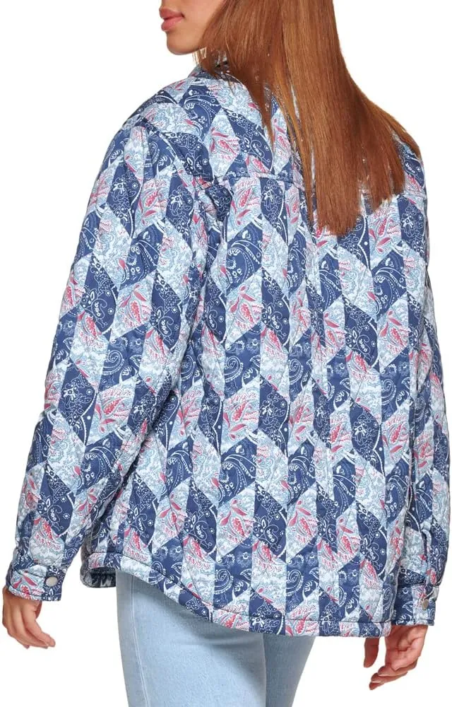 Levi's Women's Diamond Quilted Lightweight Shirt Jacket
