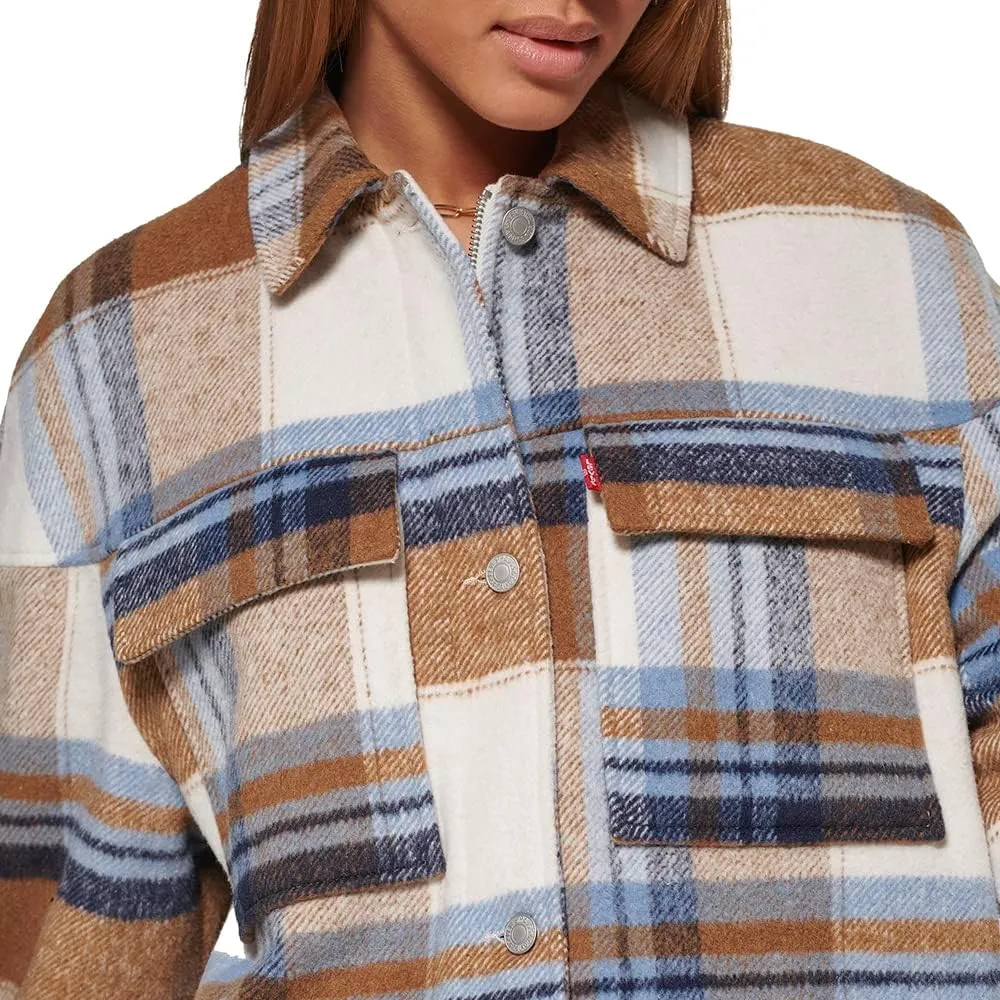 Levi's womens Wool Blend Shorty Shirt Jacket