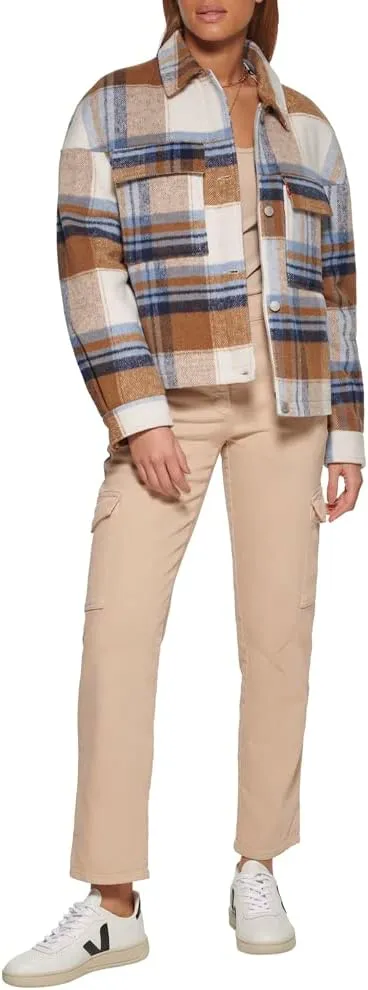 Levi's womens Wool Blend Shorty Shirt Jacket