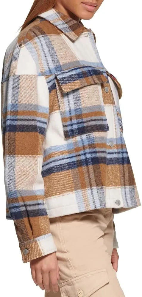 Levi's womens Wool Blend Shorty Shirt Jacket