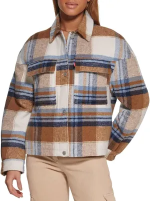 Levi's womens Wool Blend Shorty Shirt Jacket