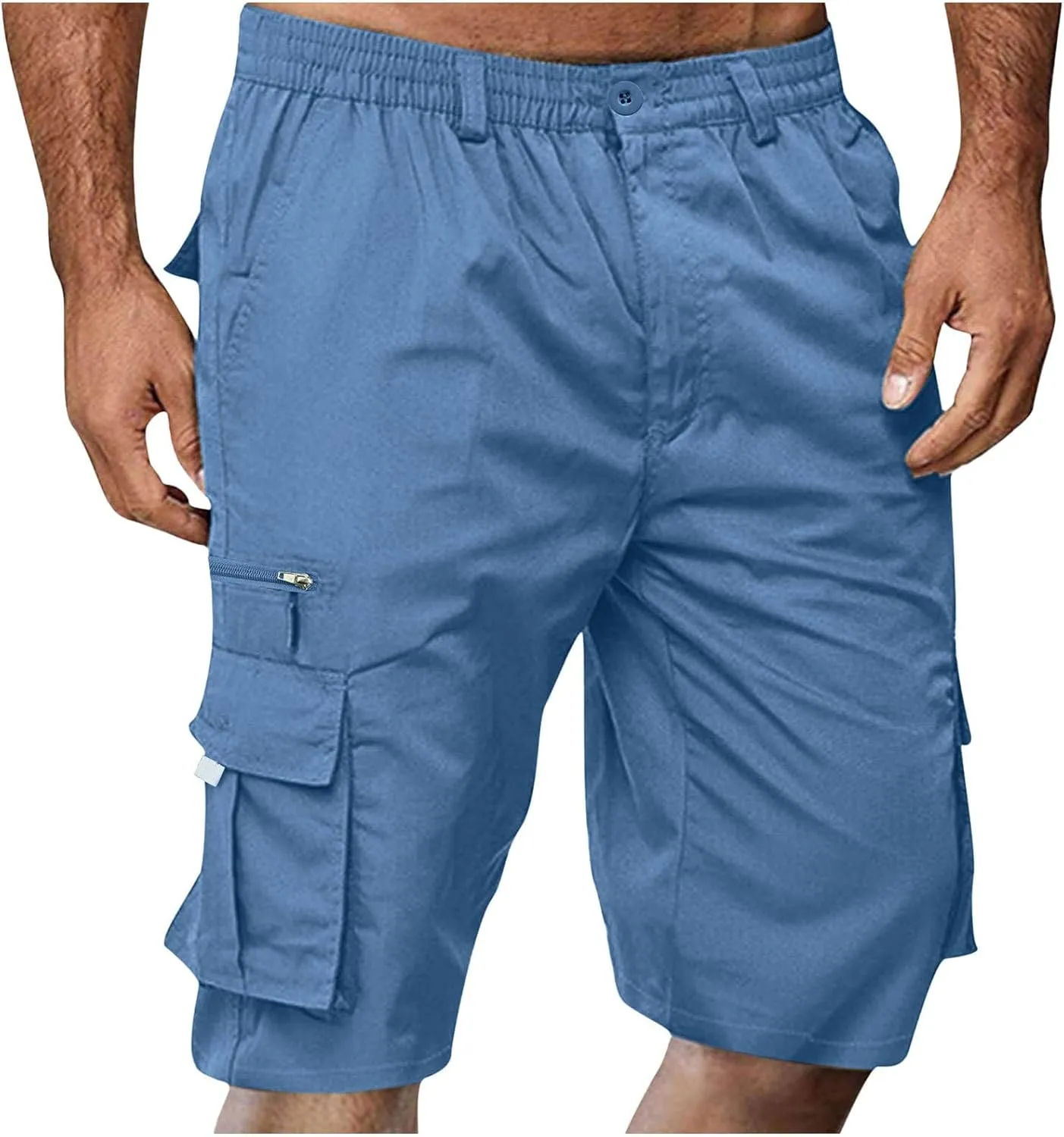 Linen Mens Shorts Dress for Men Jean Casual Wear Big and Tall Cargo Khaki Summer Plus Size 36 Men's Tee
