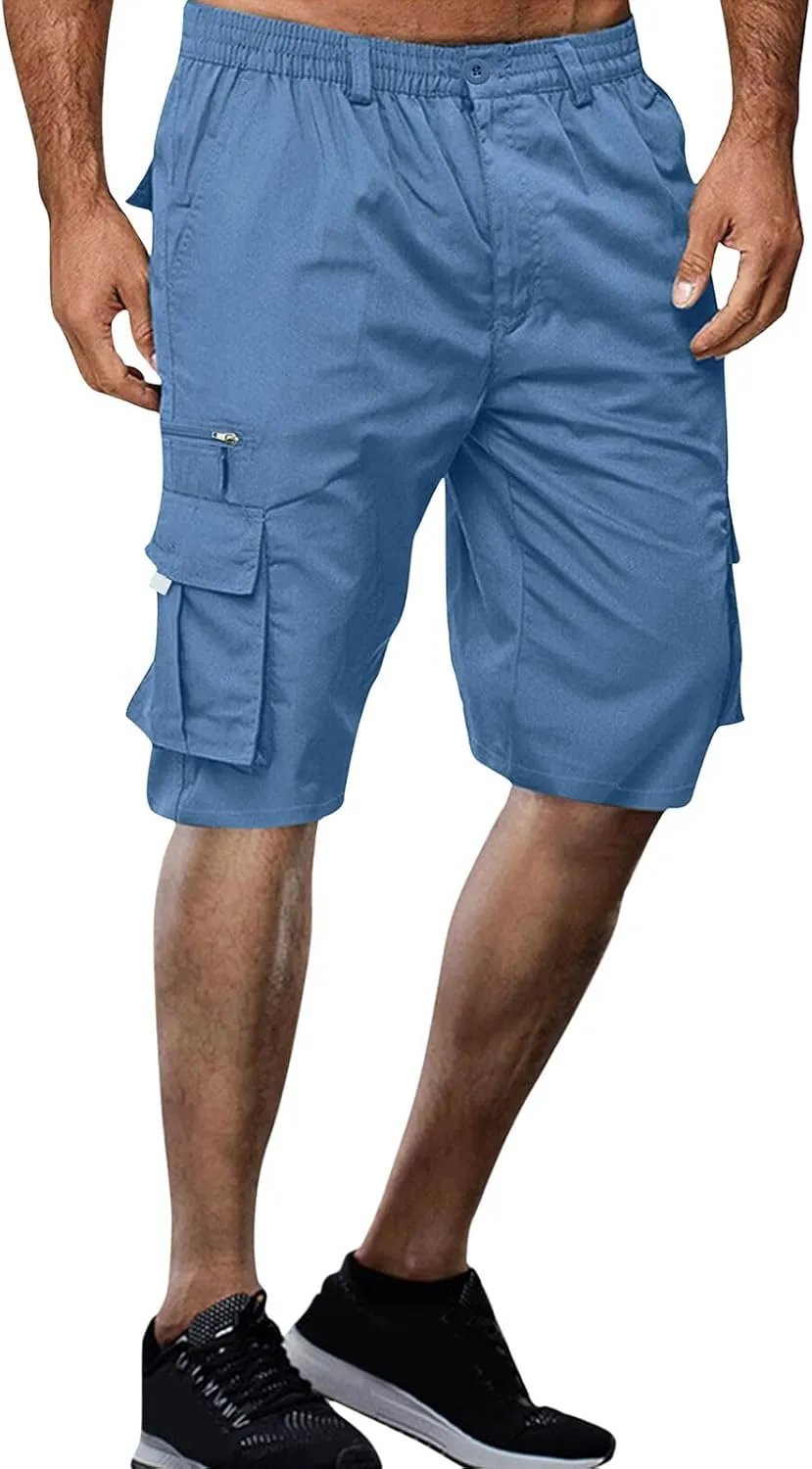 Linen Mens Shorts Dress for Men Jean Casual Wear Big and Tall Cargo Khaki Summer Plus Size 36 Men's Tee