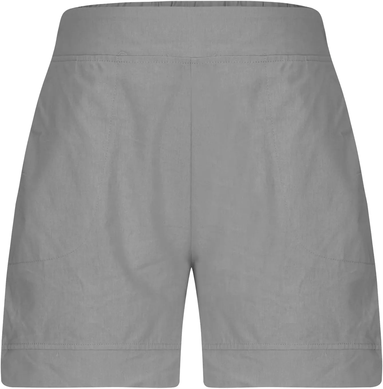 Linen Shorts for Women Summer Elastic High Waist Pant Beach Lounge Short Pants Vacation Outfits with Pockets