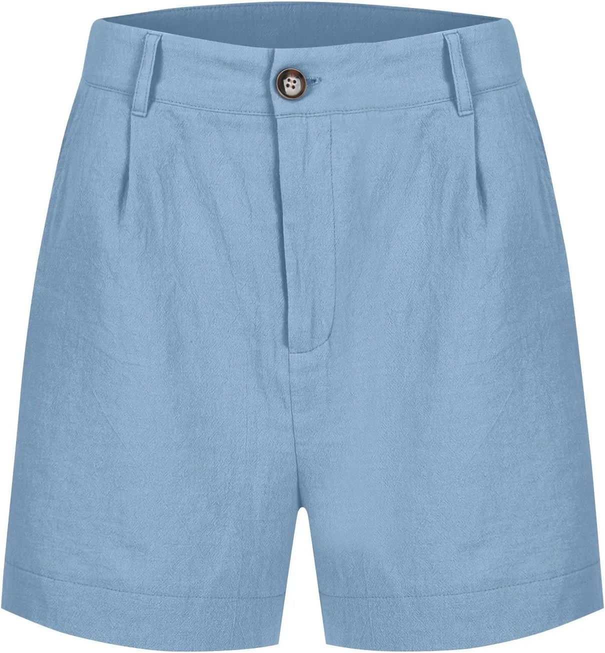 Linen Shorts for Women Summer Wide Leg Shorts High Waisted Bermuda Short Dressy Casual Chino Short with Pockets