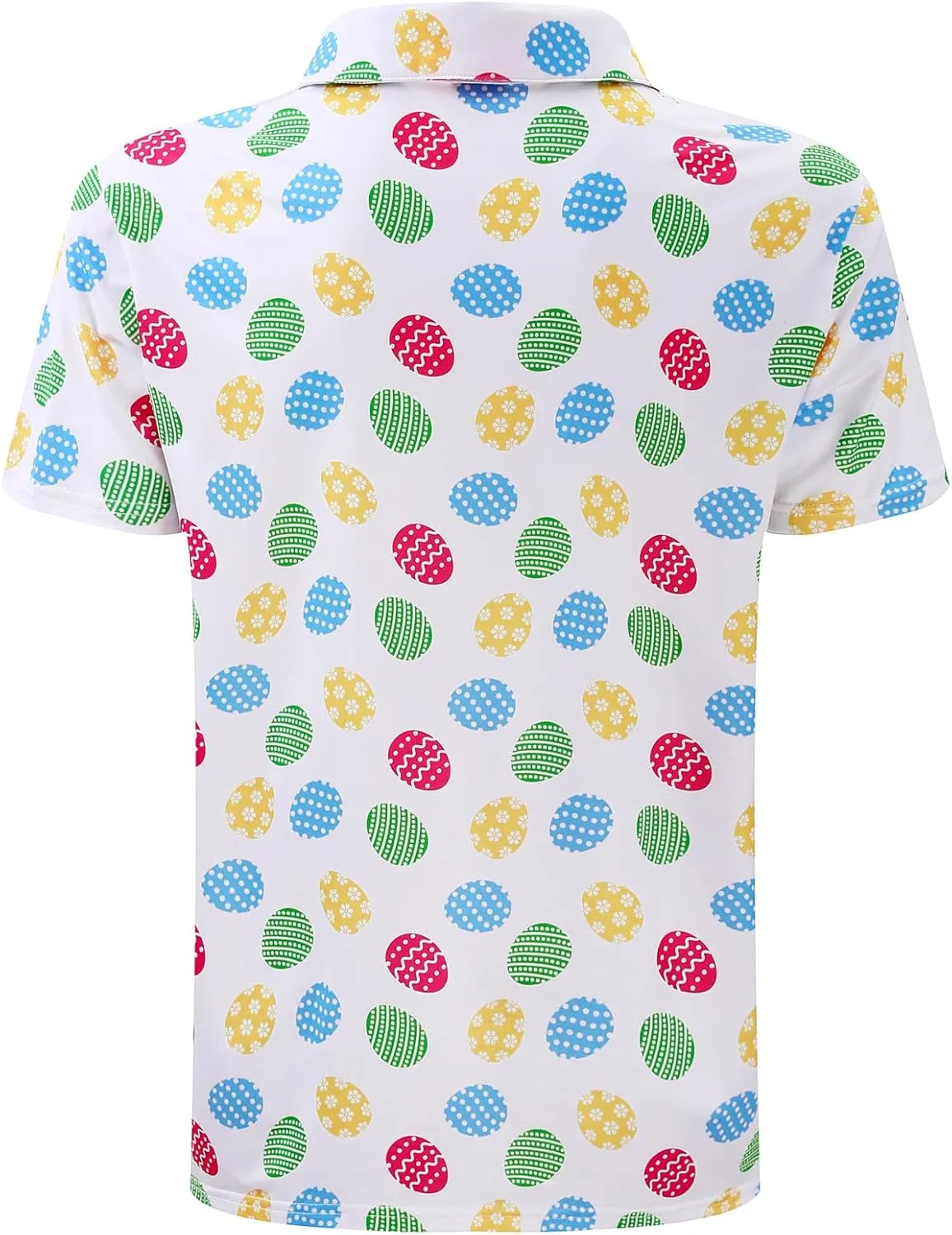 LINOCOUTON Men's Easter Day Short Sleeve Golf Polo Shirt