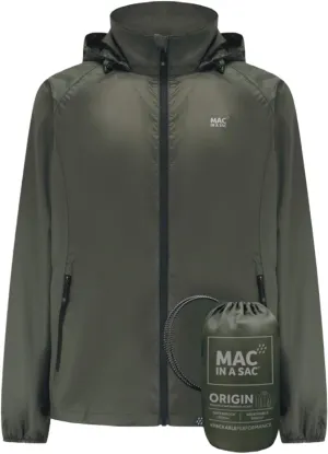 Mac in a Sac Men's Packable Rain Jacket - Origin - Lightweight Waterproof and Breathable Raincoat with Hood