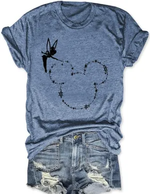 Magic Kingdom Castle Shirt Women Casual Vacation Holiday Short Sleeve Boho Clothes for Women Summer Fairy Cute Tops