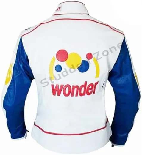 Men & Women Ricky Bobby Carley Bobby Jacket - Faux Leather Racing Jacket-Motorcycle Jacket Cosplay Costume