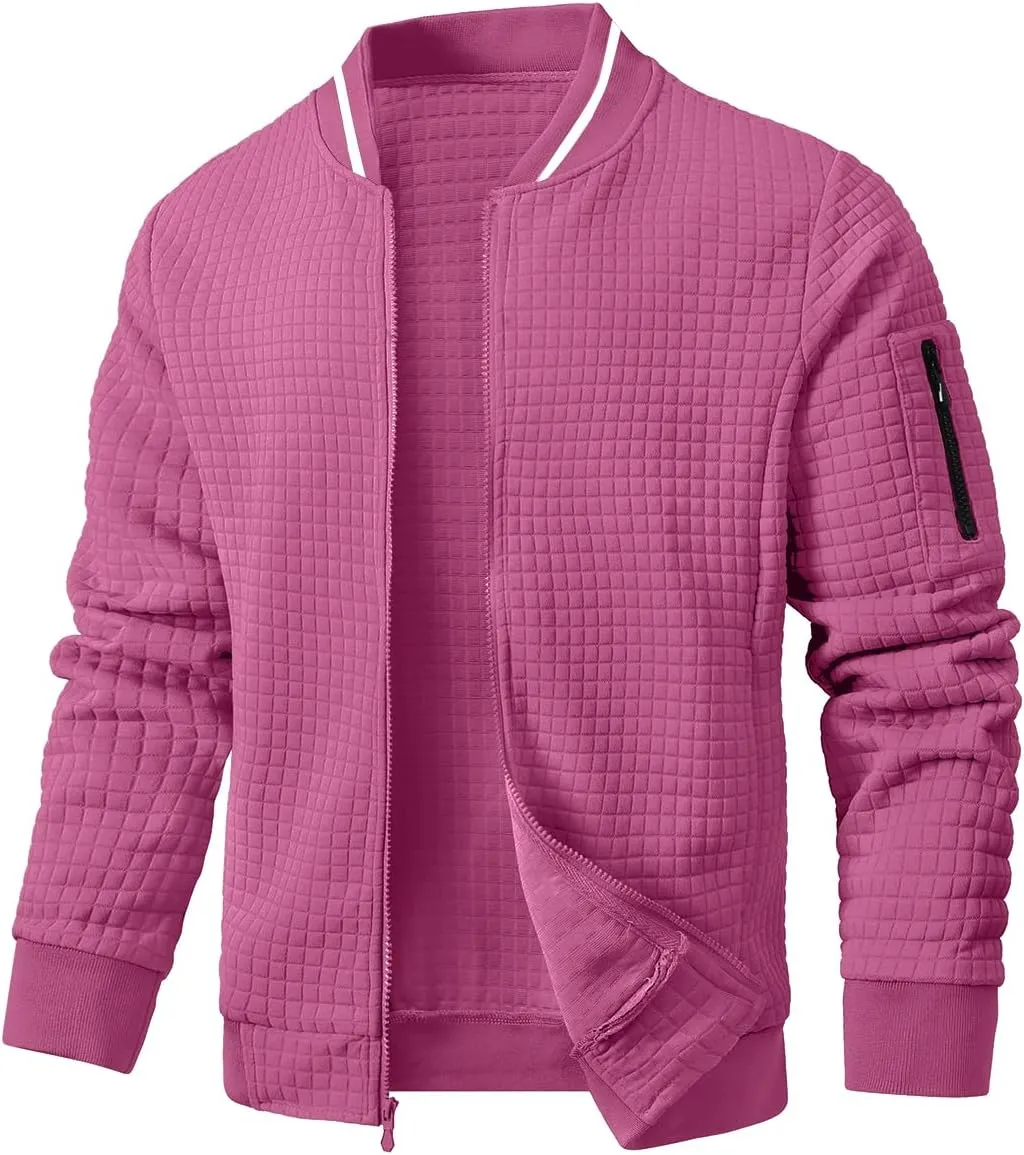 Mens Casual Jacket Lightweight Jacket Varsity Coat