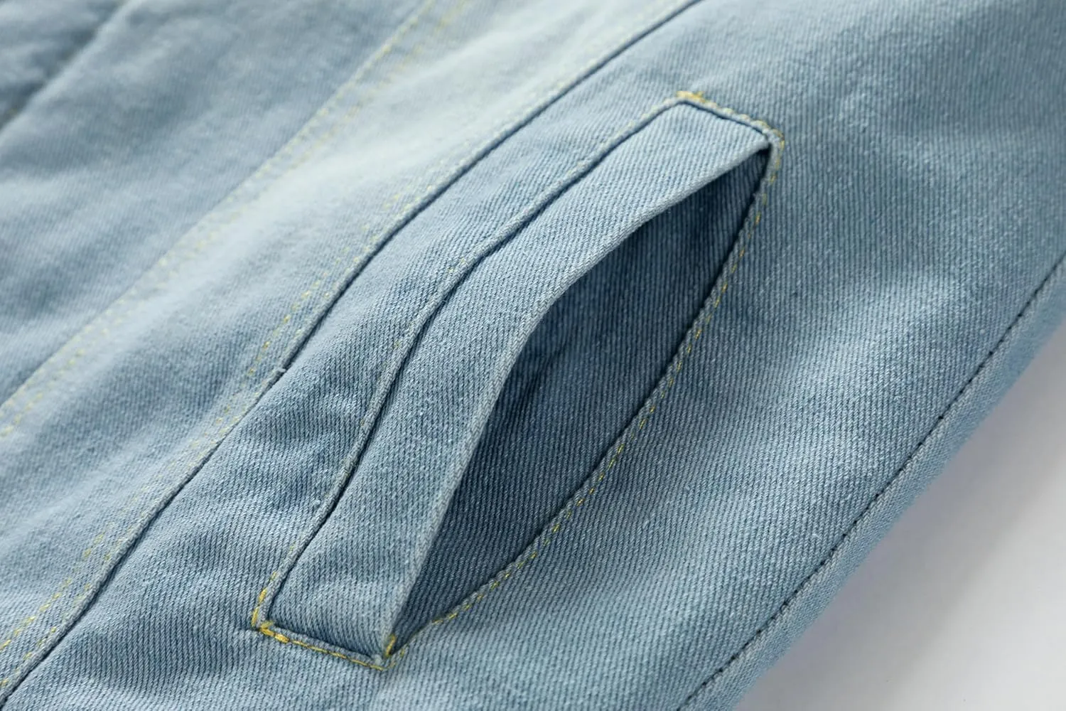 Men'S Jean Jacket Casual Loose Button Lapel Sherpa Fleece Lined Thicken Trucker Jacket Coats