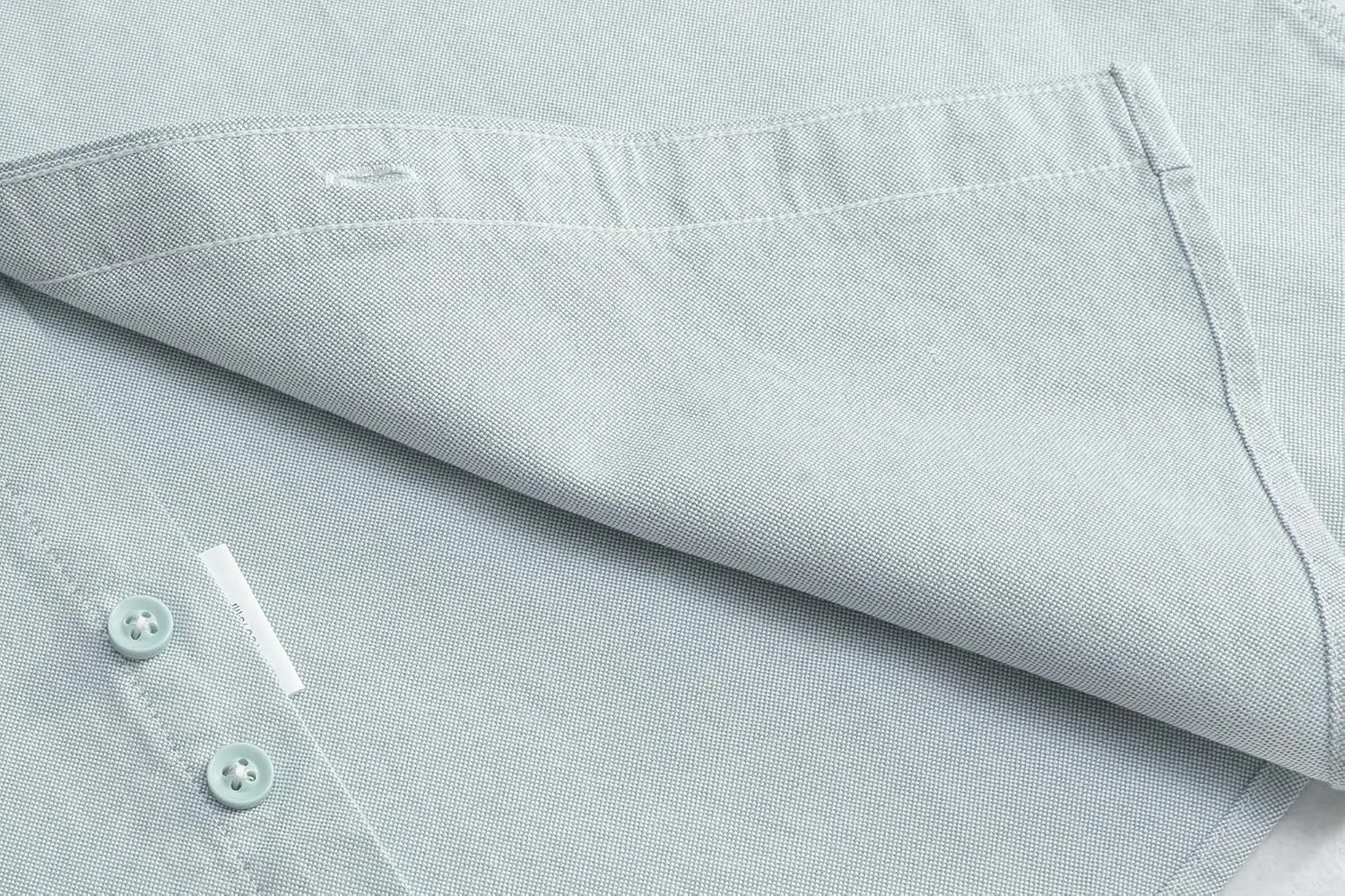 Men's Long Sleeve Button Down Dress Shirt, Wrinkle Resistant Stretch, Solid Color with Pocket