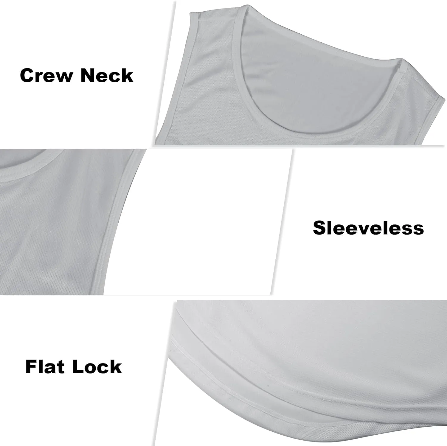 Mens Mesh Workout Tank Tops Muscle Sleeveless Fitness Tee Shirts Summer Dry Fit Gym Training T-Shirt Athletic Cloth