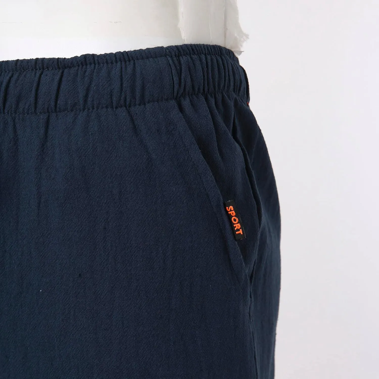 Mens Shorts Cargo SweatShorts Men Jean Graphic Elastic Waist for Dress Casual Oversized Long Linen White Summer