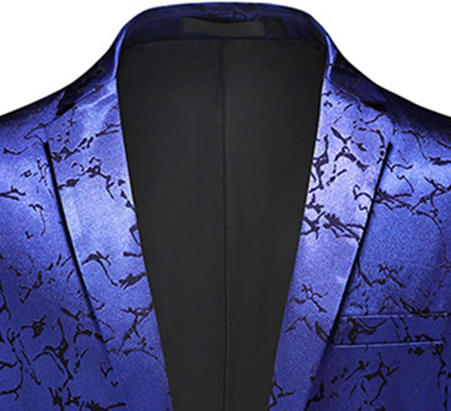 Men's Suit Jacket for Party Dinner 1 Button Slim Fit Notched Lapel Blazer Jackets Casual Business Sport Coat