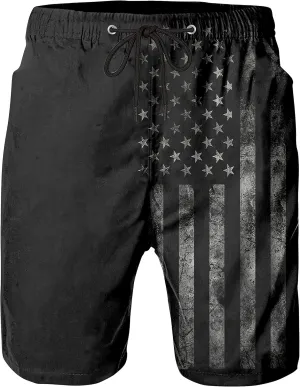 Mens Swim Trunks Quick Dry Board Shorts with Mesh Lining, Breathable Surf Beach Shorts Swimwear Bathing Suits