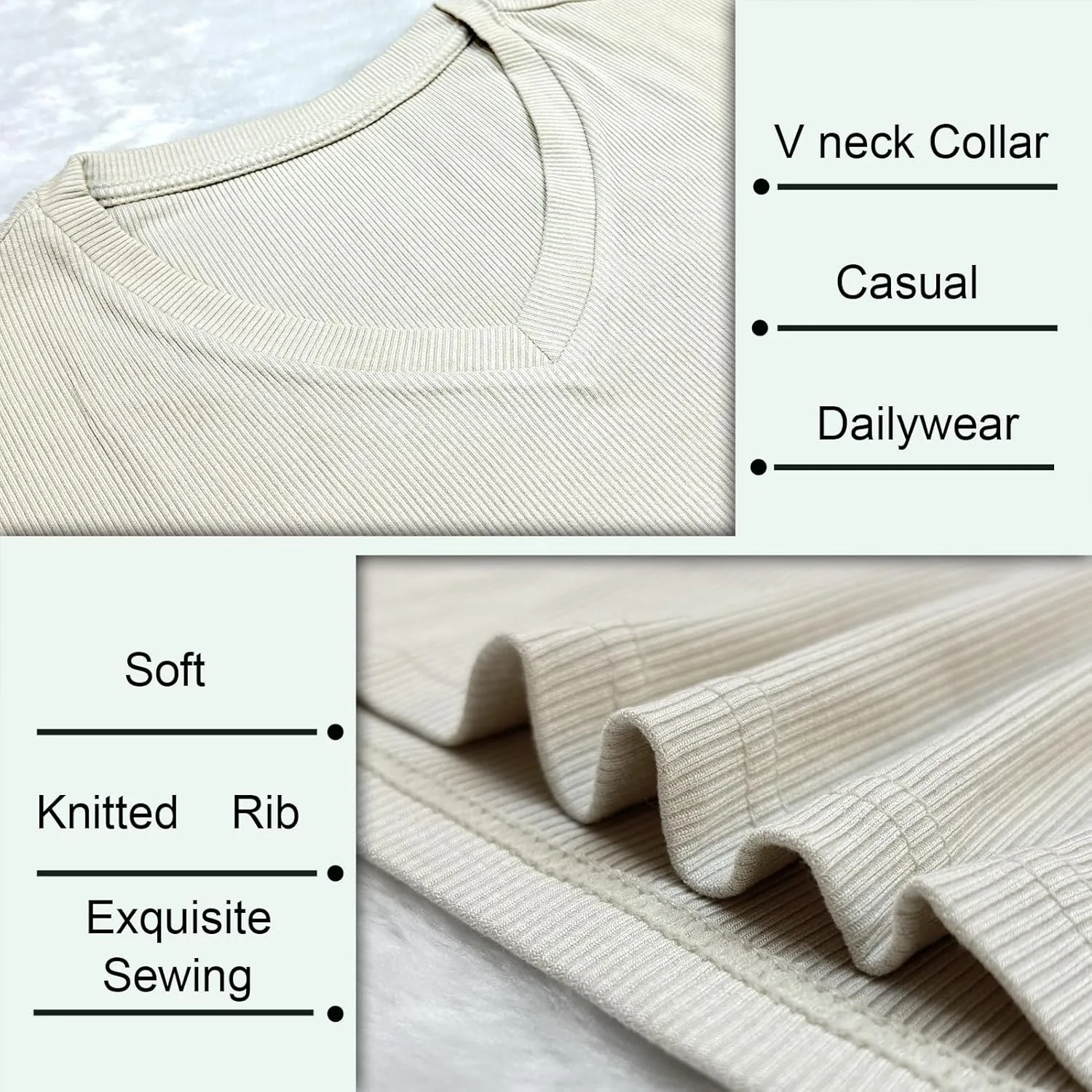 Muscle Cmdr Slim Fit V Neck Long Sleeve Muscle Thermal T Shirt Casual Ribbed Pullover Tee Lightweight Sweater Undershirts