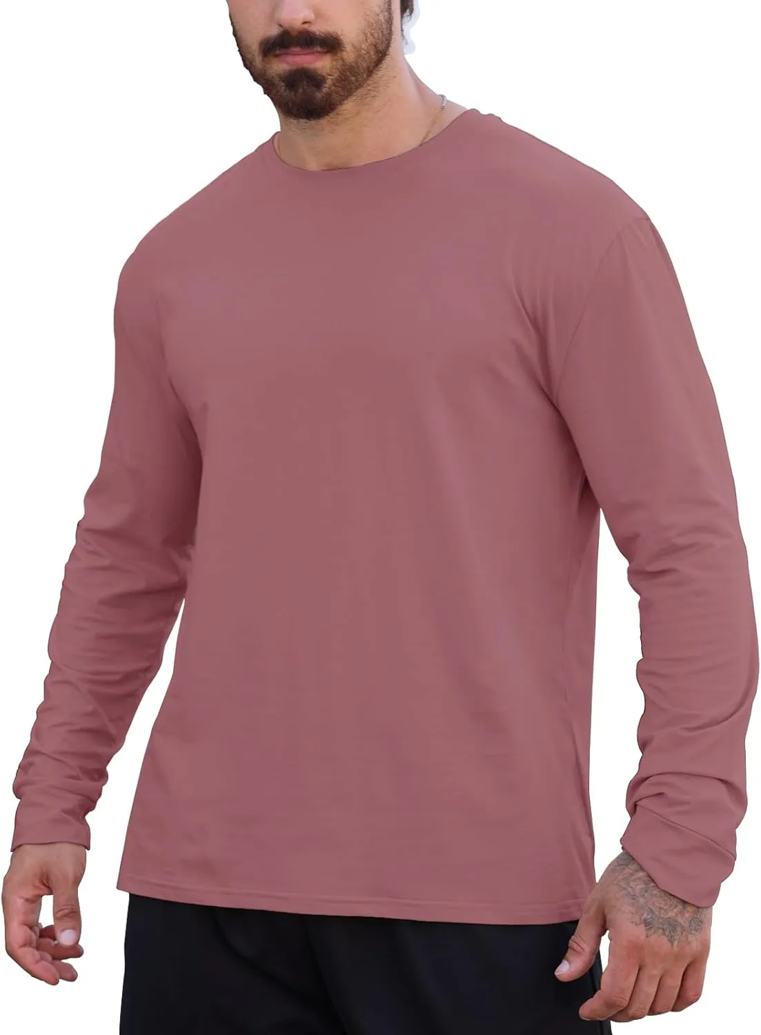 Muscle Killer Men's Gym Workout Long Sleeve T Shirt Lightweight Dry Fit Moisture Wicking Active Shirts Running Fitness Tee