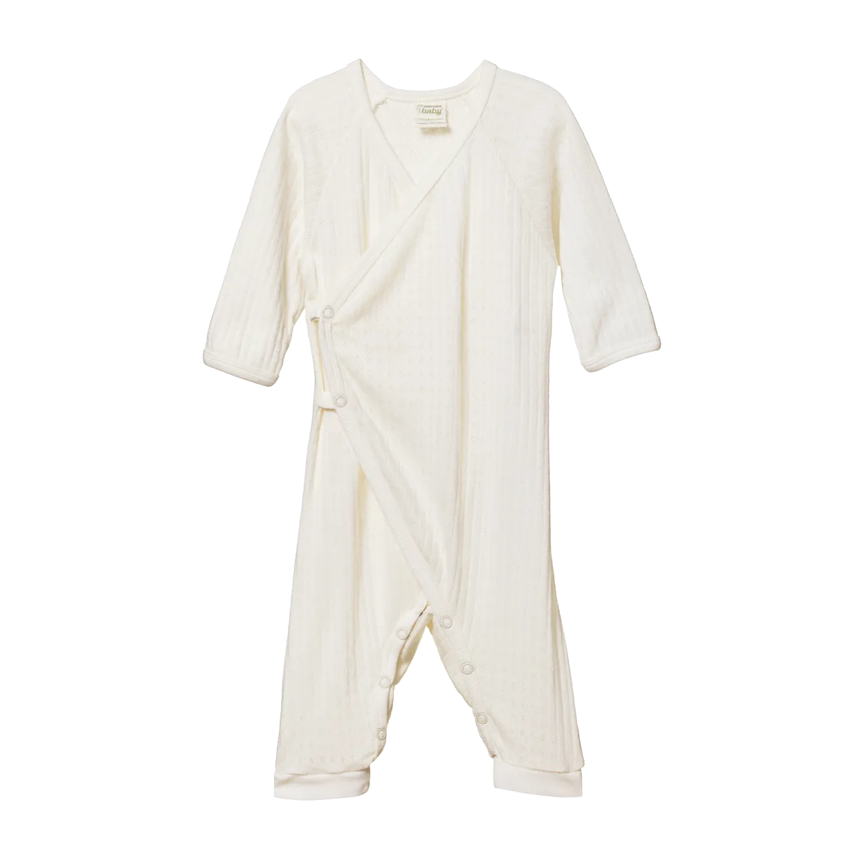 Nature Baby Kimono Stretch & Grow Pointelle -  Natural