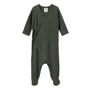 Nature Baby Kimono Stretch & Grow Pointelle -  Thyme