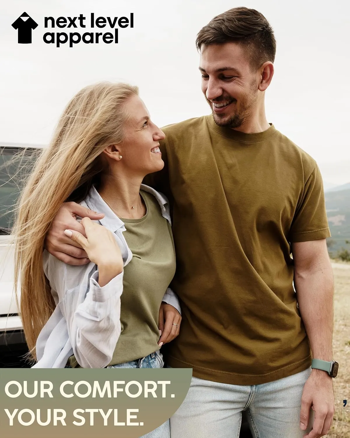 Next Level Apparel 6210 Men's T-Shirts, Pack of Unisex CVC Cotton Blend Bulk Undershirt  Custom Color Set Remera para Hombre