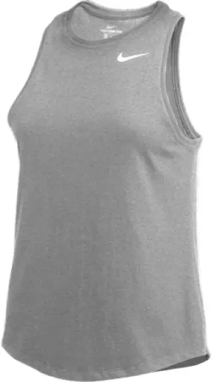 Nike Womens Dry High Neck Tank Top (as1, Alpha, s, Regular, Regular, Grey)