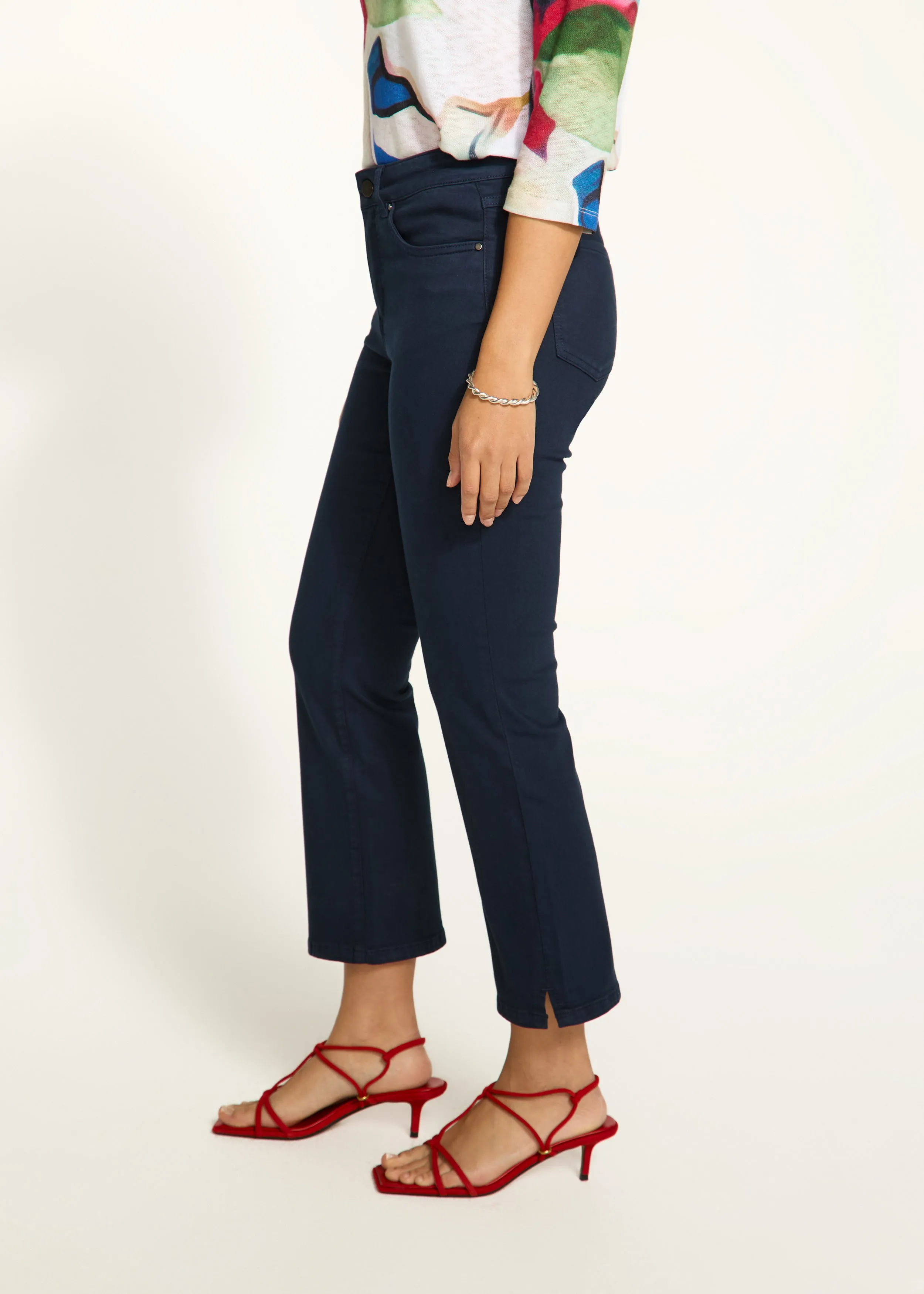 Olivia Boot Crop Denim, Navy