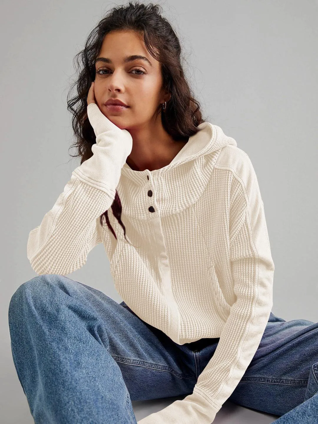 Patchwork Zipper Cardigan