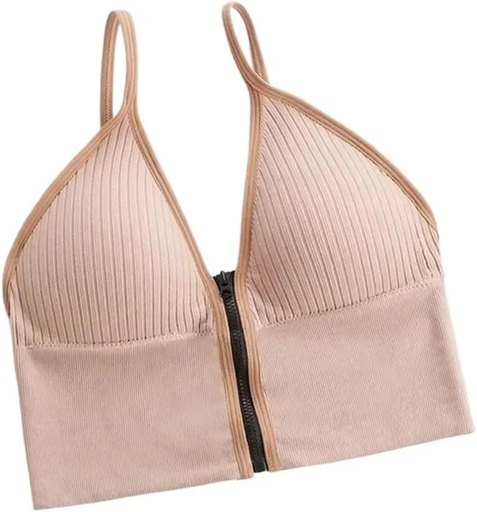 Push Up Camisole Padded Bra Top Suspender Printed Newspaper Female Soft Sleeveless Tube