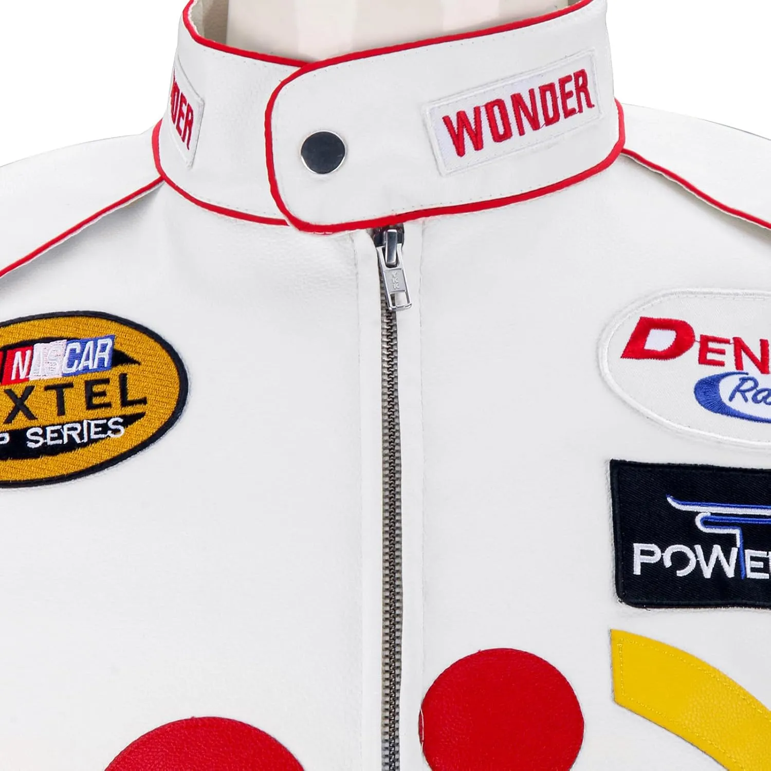 Ricky Bobby Racing Leather Jacket Adult Men Talladega Nights Wonder Halloween Costume Bomber Leather Jacket