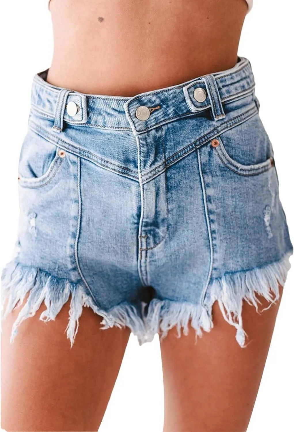 Shorts for Women Denim Jean Shorts Stretchy Ripped Denim Short Pants Hot Summer Casual Short Pants Y2k Streetwear