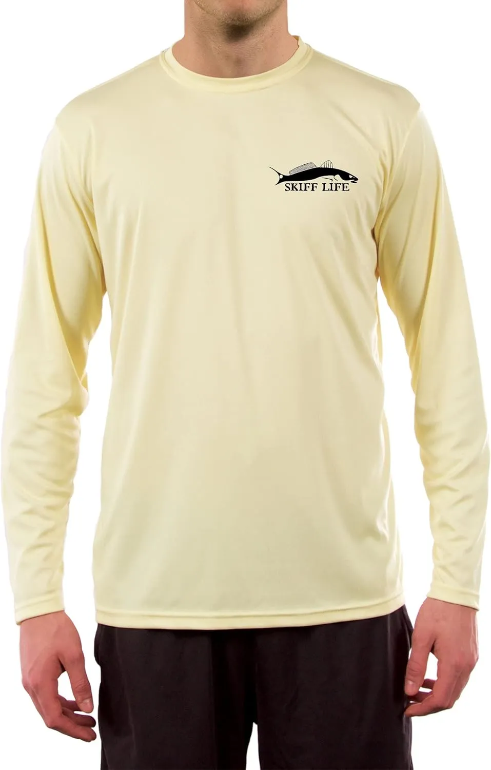 Skiff Life Redfish Red Drum Fishing Shirts Men's Quick Dry Lightweight UPF 50  Long Sleeve Shirts Moisture Wicking