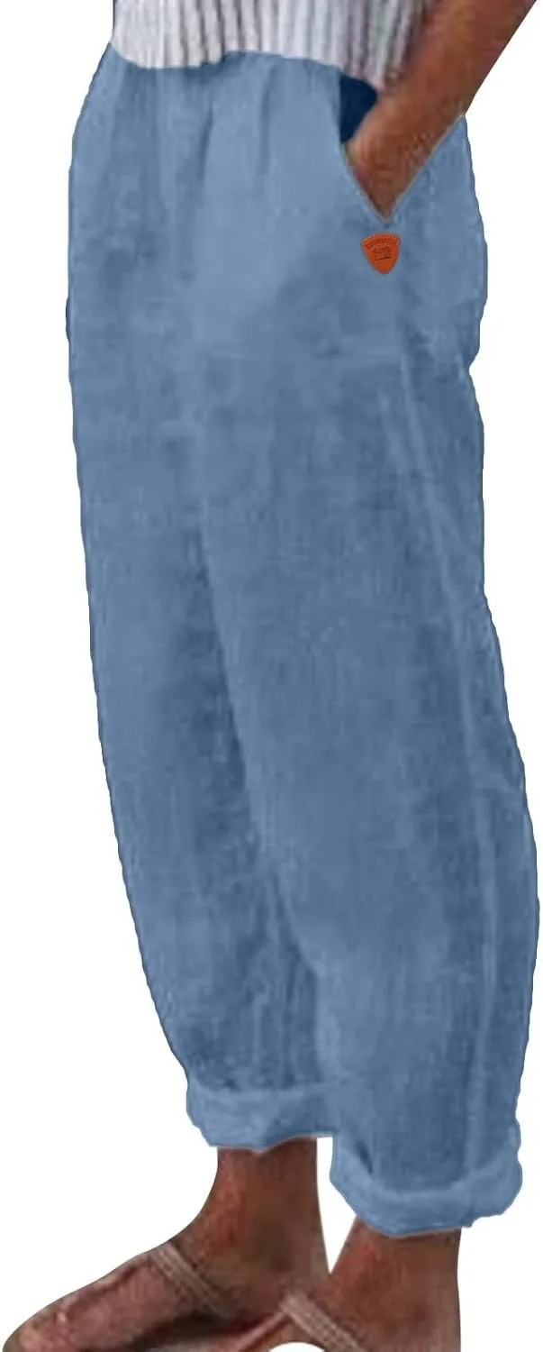 Skirt Jeans for Women Palazzo Pants for Women Casual Petite Jean Shorts Womens Stretchy Waist Straight Cargo Pants Women high Waisted Slim Size Leggings Ladies Women Shorts Jeans Elastic Wide