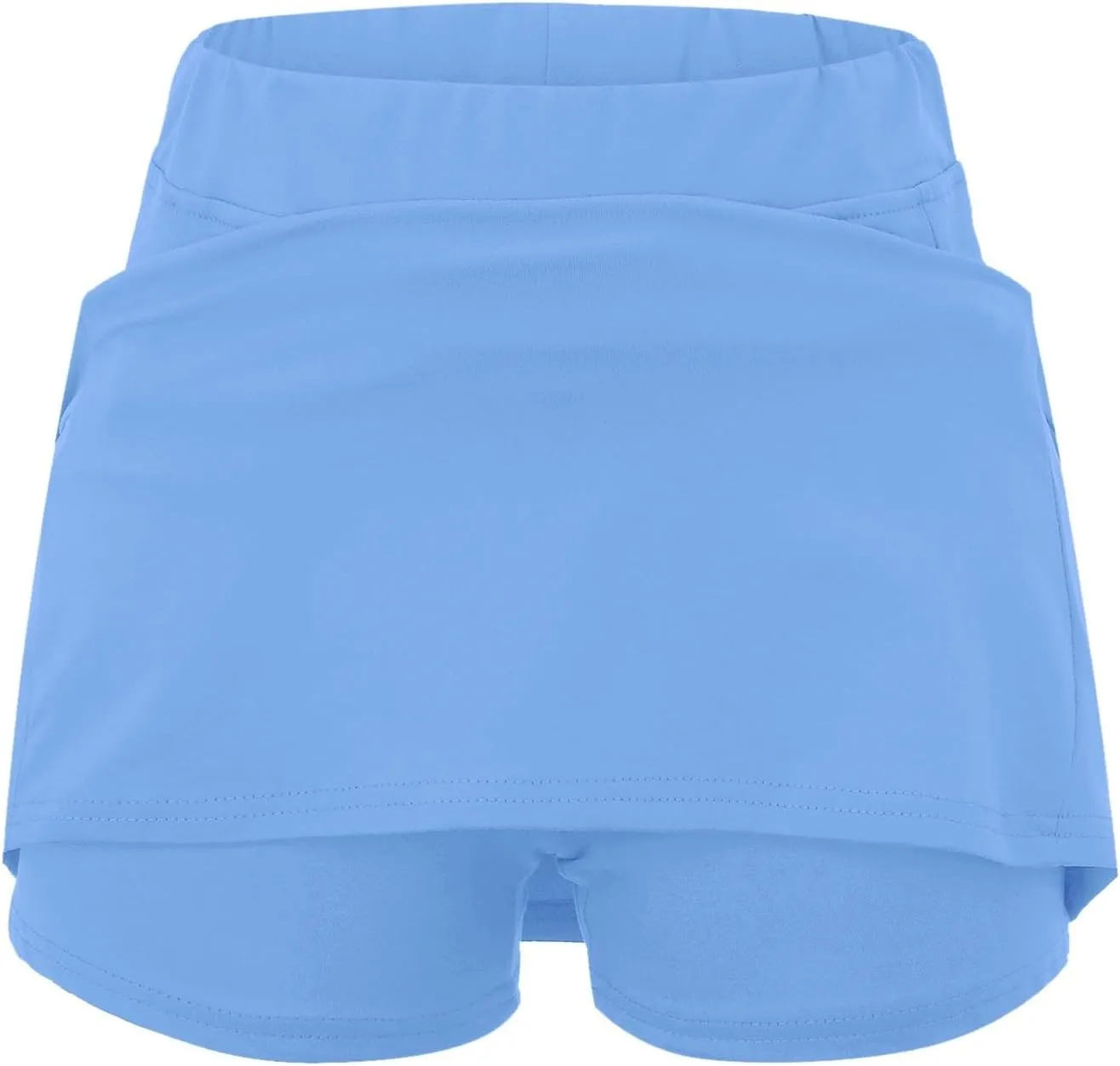 Skorts for Women with Pockets Casual Plus Size High Waist Tummy Control Athletic Skirts with Shorts Underneath