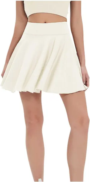 Skorts Skirts for Women High Waisted Flowy Mini Tennis Golf Skirts Athletic Workout Skort with Pockets 2025 Summer