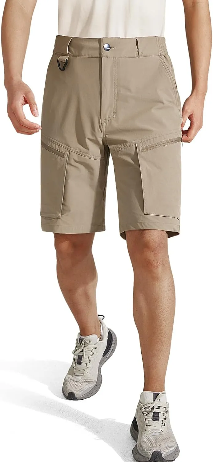 Tactical Cargo Shorts for Men Quick-Dry Lightweight Work Shorts with 7 Pockets,Durable Hiking Outdoor Short