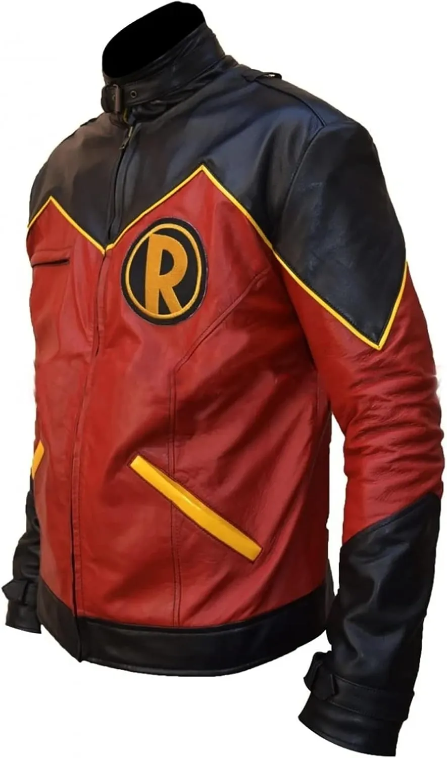 Tim Drake Robin Faux Leather Jacket Movie Design Replica