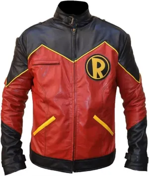 Tim Drake Robin Faux Leather Jacket Movie Design Replica