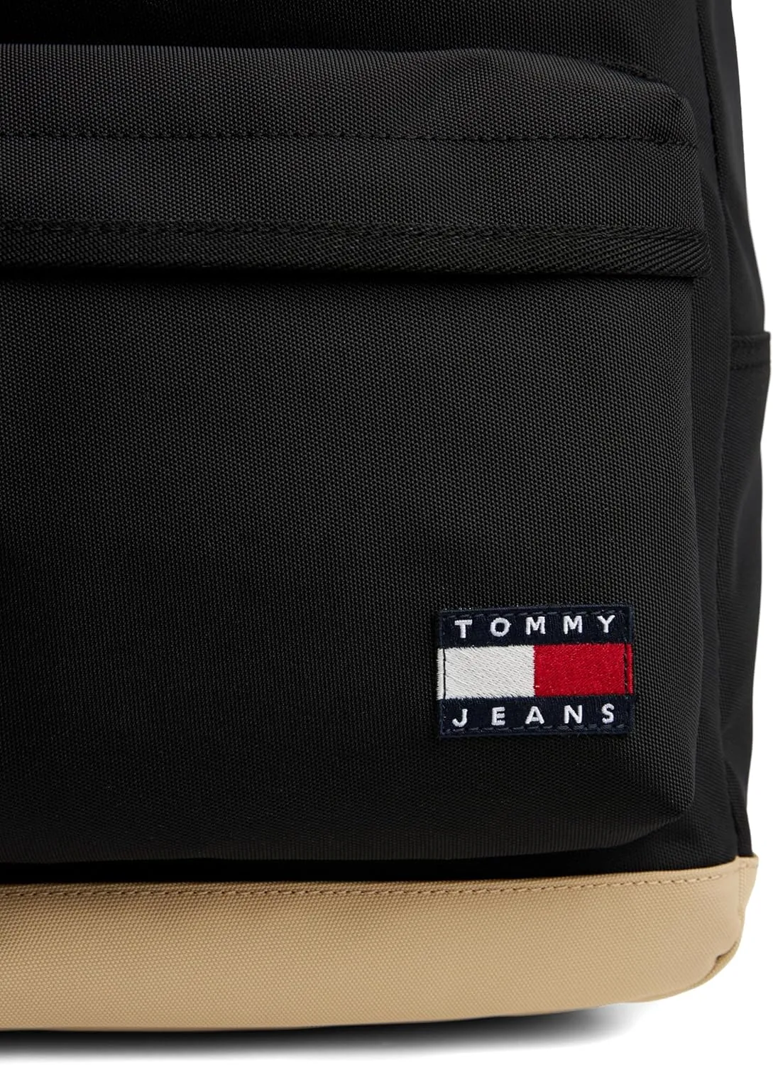 Tommy Jeans Men's Essential Daily Backpack with Laptop Sleeve, Black, One Size