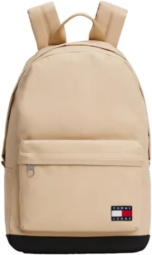 Tommy Jeans Men's Essential Daily Backpack with Laptop Sleeve, Gentle Gold, One Size