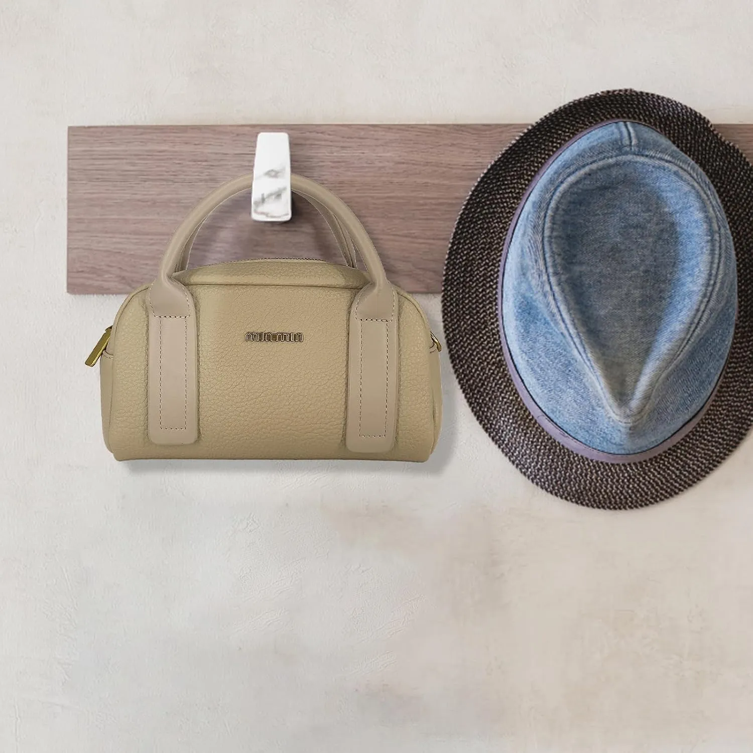 Top Handle Tote for Women, Vegan Leather Structured Work Bag with Zippered Compartments