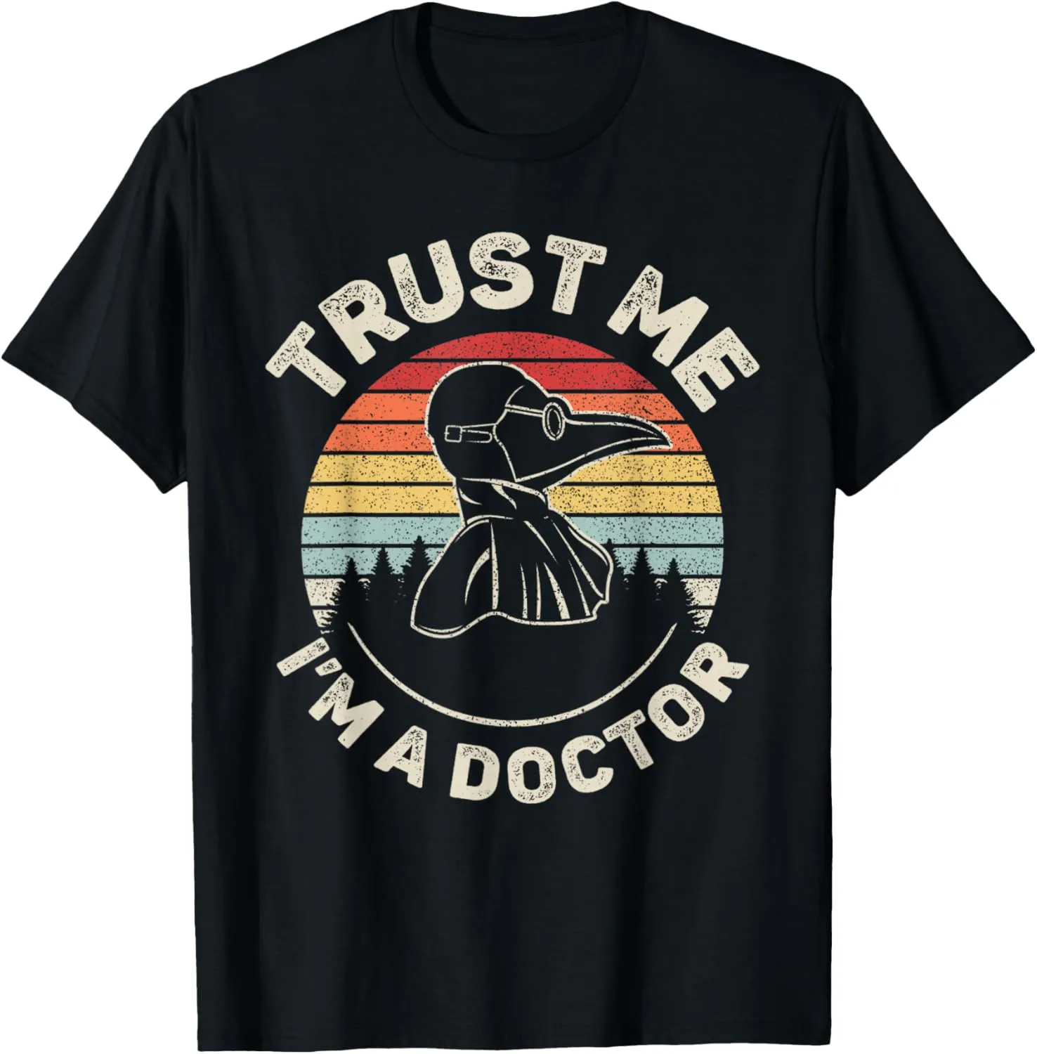 Vintage Retro Trust Me I'm A Doctor Plague T-Shirt