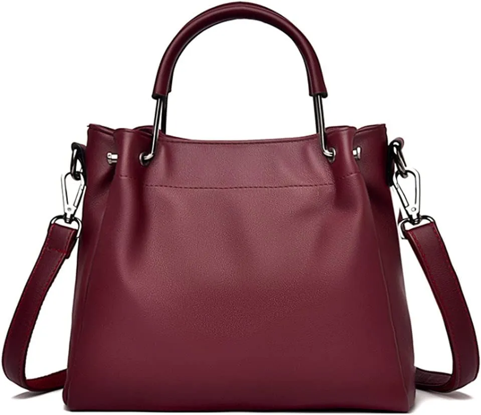 Women Purse and Handbag Soft Leather Shoulder Bag Ladies Work Top Handle Satchel