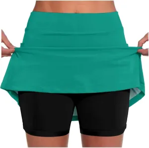 Women's Golf Skirts Skort High Waisted Stretchy Tennis Skirt Short Athletic Casual Tennis Skirt Workout Running