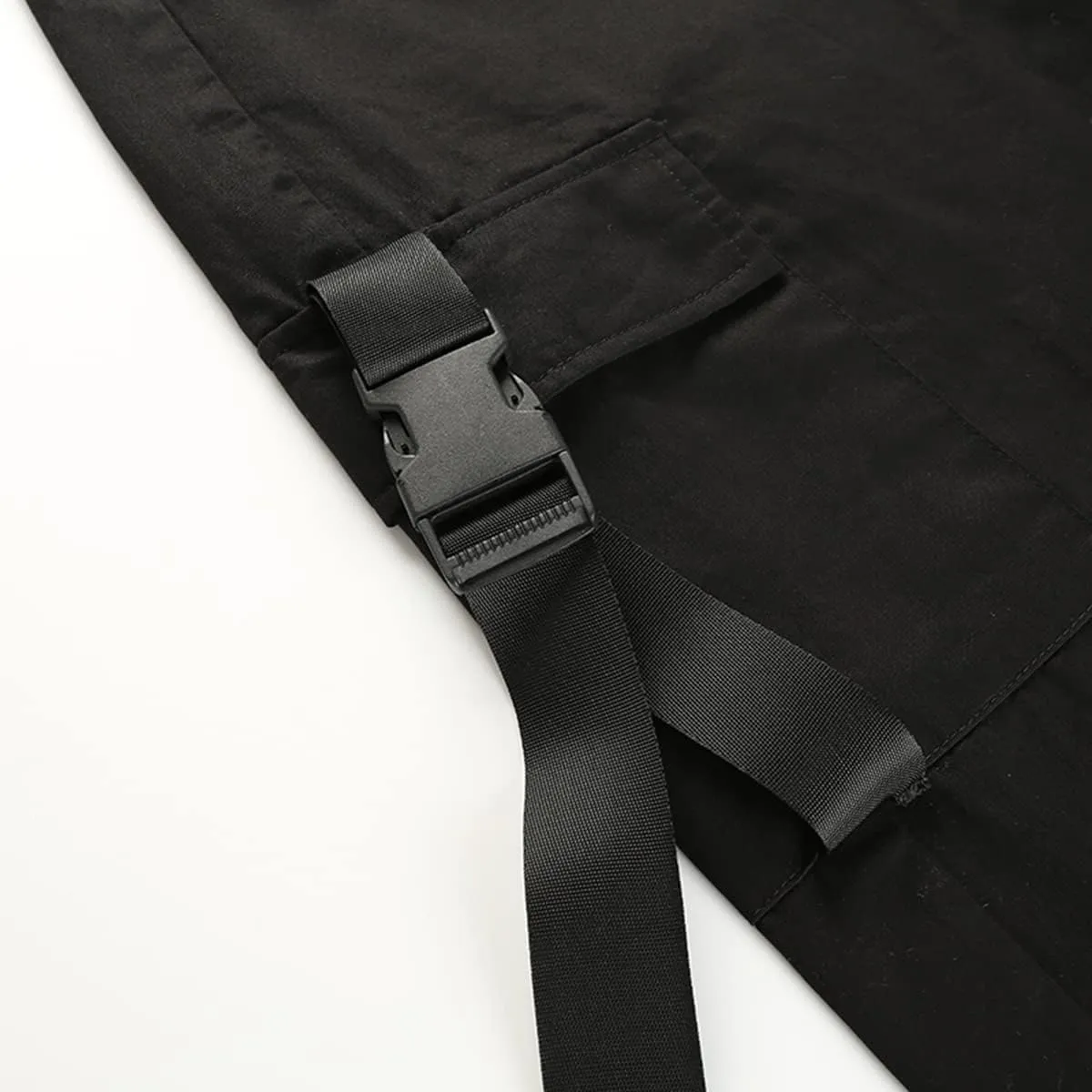 Womens High Waisted Black Cargo Pants with Pockets Baggy Solid Y2k Streetwear Pants