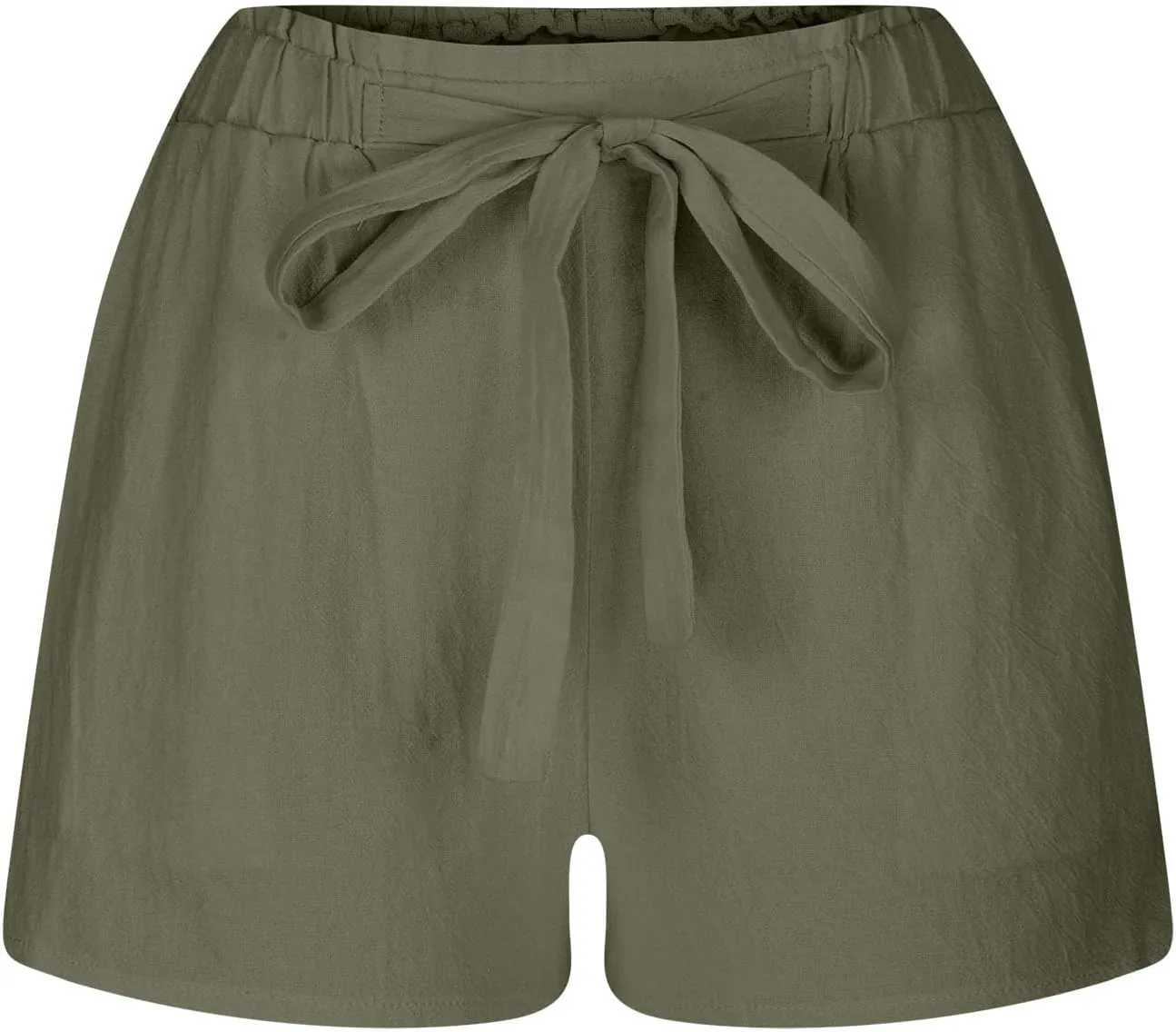 Womens Lightweight Shorts Summer Beach Resort Wear 2025 Drawstring Elastic High Waist Casual Dressy with Pockets