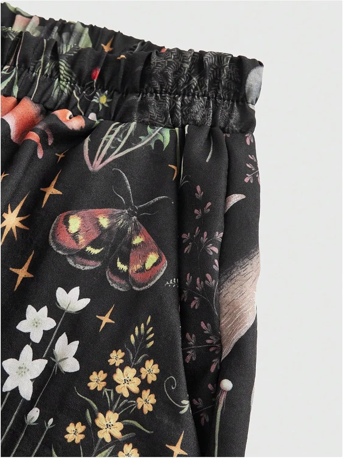 Women's Plus Size Graphic Print Wide Leg Trousers Elastic High Waist Loose Palazzo Pants