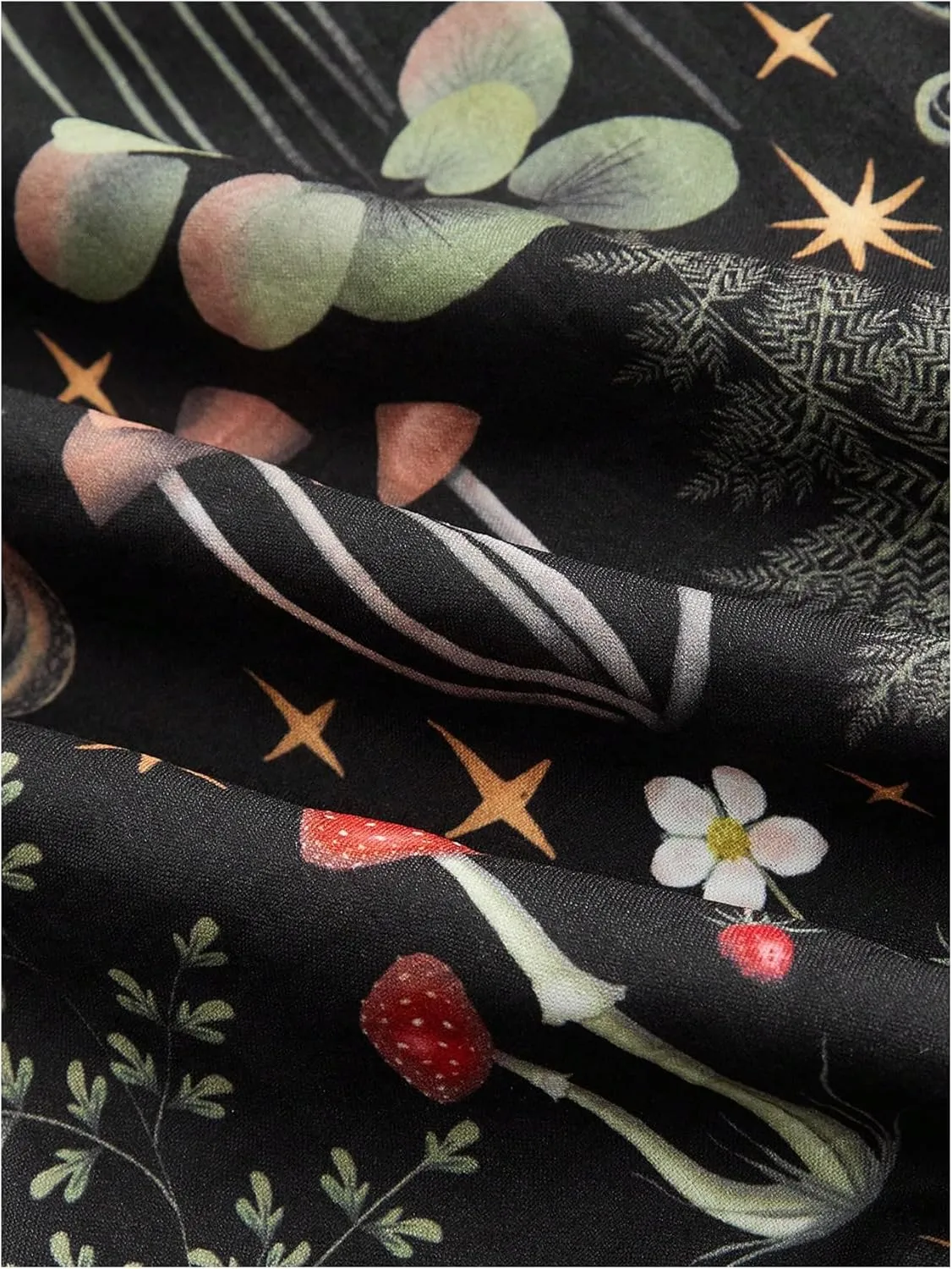 Women's Plus Size Graphic Print Wide Leg Trousers Elastic High Waist Loose Palazzo Pants