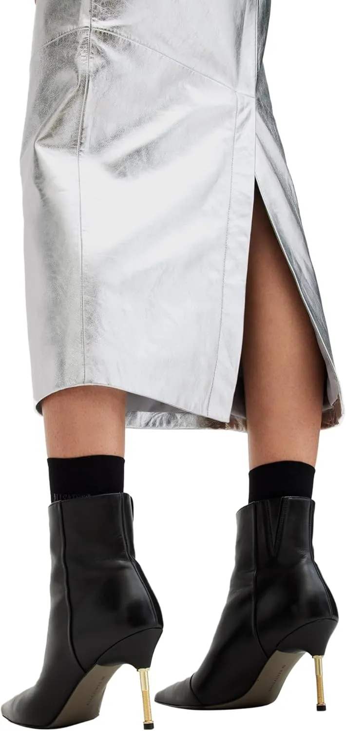 Women's Renai Slim Fit Leather Pencil Skirt